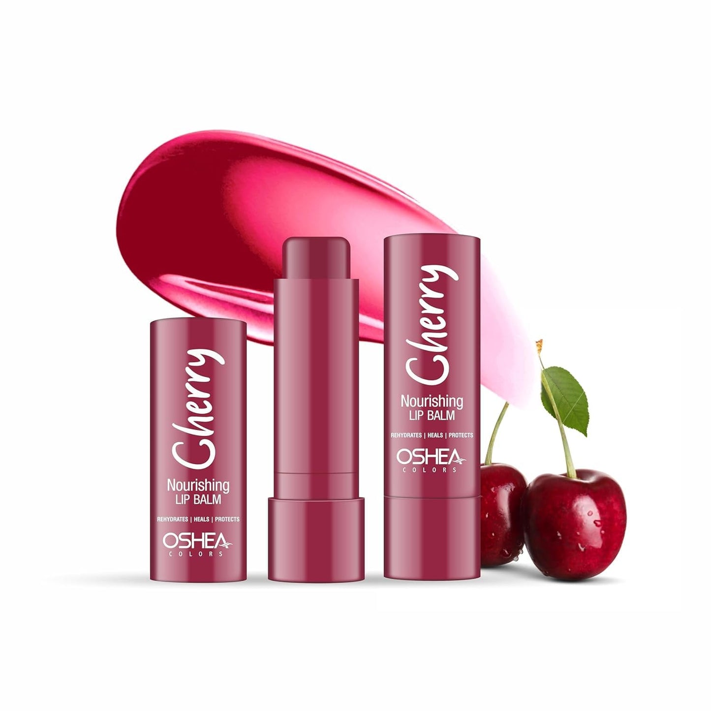 Oshea Colors Tinted Cherry Lip Balm for Women & Men | Instant Hydrating & Nourishing Lip Therapy with Spf 15 | Relieves Dry & Chapped Lips | Enriched with Shea Butter & Jojoba Oil - 4.5g