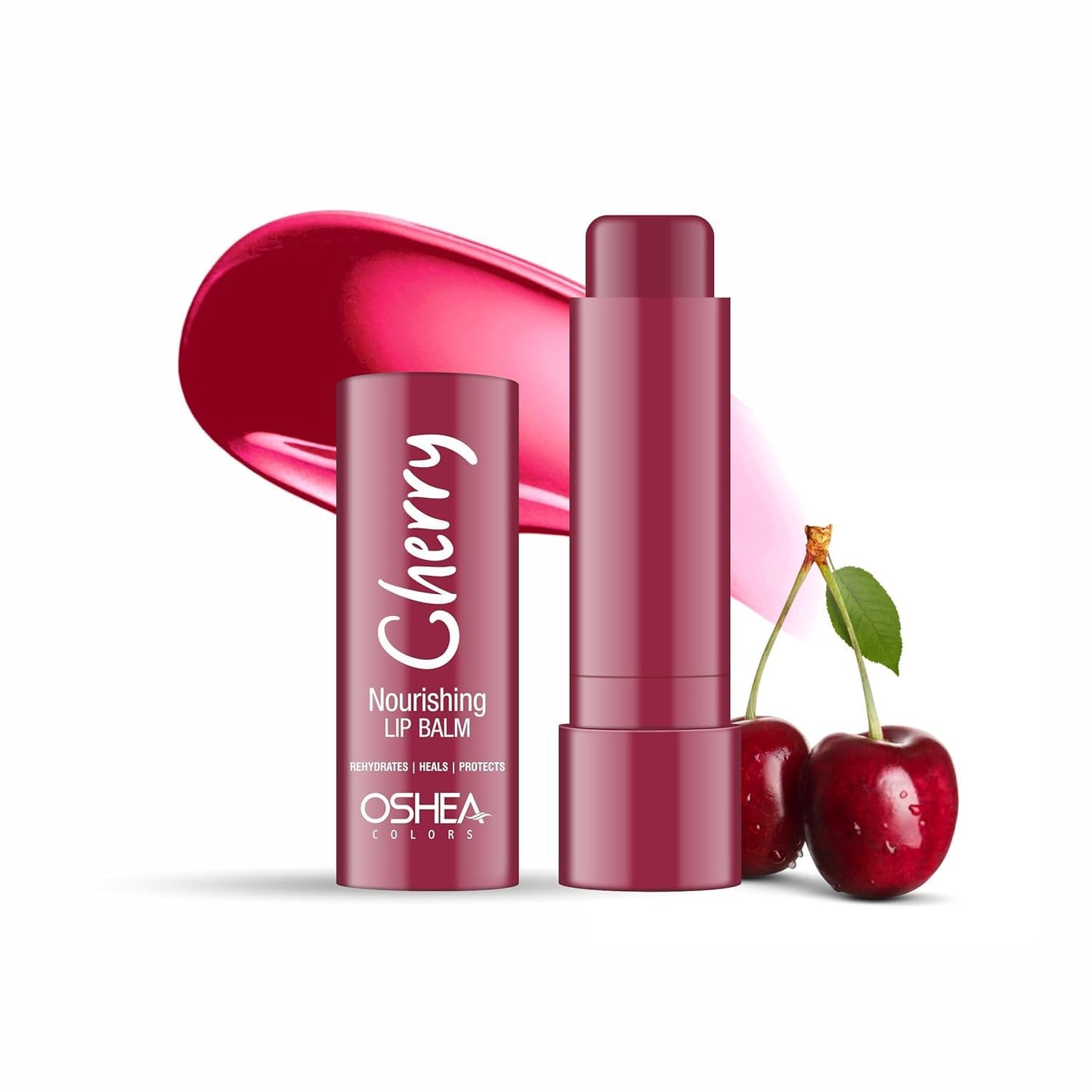 Oshea Colors Tinted Cherry Lip Balm for Women & Men | Instant Hydrating & Nourishing Lip Therapy with Spf 15 | Relieves Dry & Chapped Lips | Enriched with Shea Butter & Jojoba Oil - 4.5g