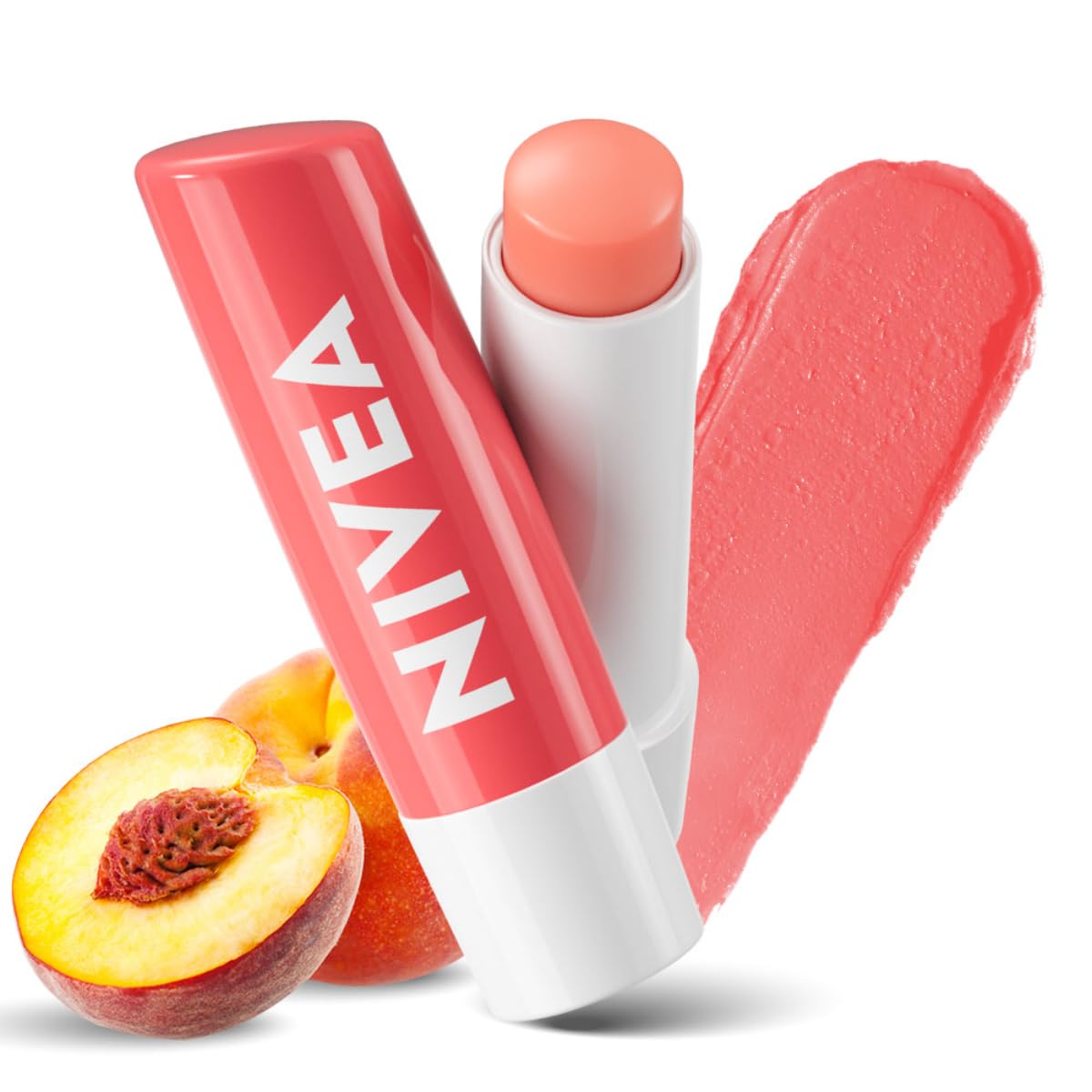 NIVEA Cherry Shine 4.8g Lip Balm|24 H Melt in Moisture Formula|Natural Oils|Glossy Finish,4.8 g (Pack of 1)