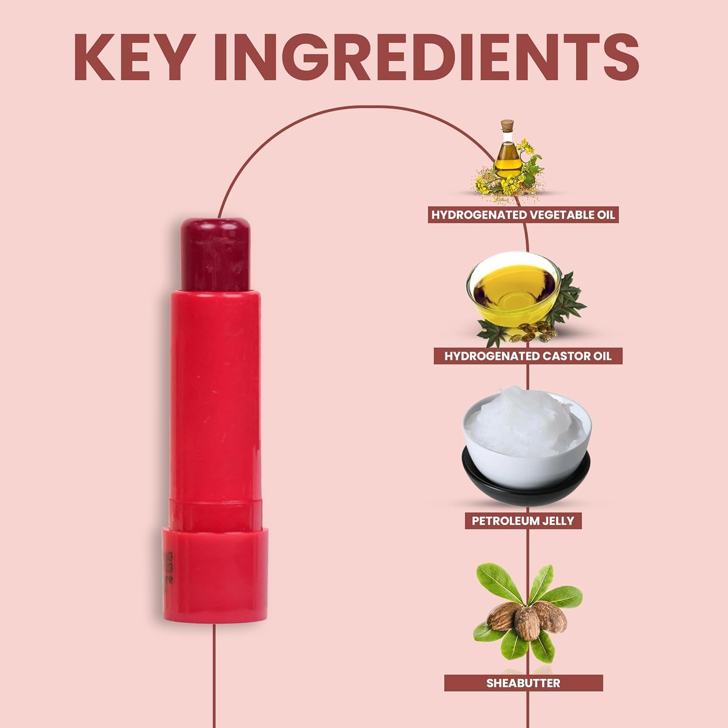 Oshea Colors Tinted Cherry Lip Balm for Women & Men | Instant Hydrating & Nourishing Lip Therapy with Spf 15 | Relieves Dry & Chapped Lips | Enriched with Shea Butter & Jojoba Oil - 4.5g